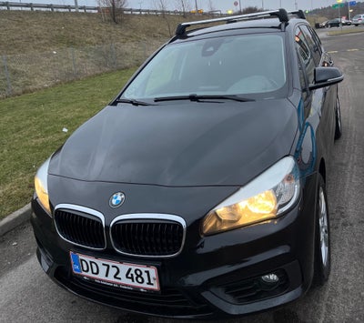 BMW 218d 2,0 Gran Tourer Advantage aut. 7prs Diesel aut. Automatgear modelår 2017 km 140000 Sort ABS