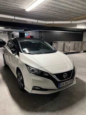 Nissan Leaf 62 e+ Tekna El aut. Automatgear modelår 2019 km 43000 Hvidmetal ABS airbag service ok fu