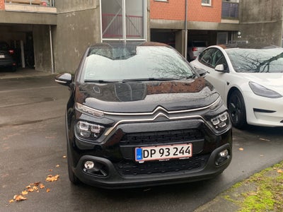 Citroën C3 1,2 PureTech 83 Shine Sport Benzin modelår 2021 km 37000 Sort ABS airbag service ok full,