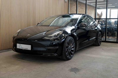 Tesla Model 3  Performance AWD El 4x4 4x4 aut. Automatgear modelår 2021 km 20000 Sort ABS airbag ser