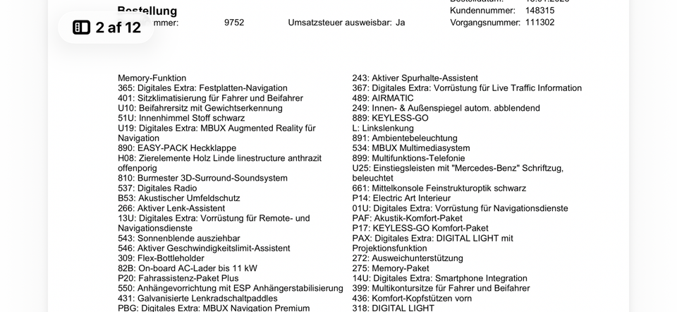 Mercedes EQS450+ Electric Art 5d