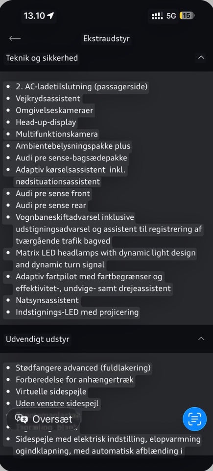 Audi e-tron 55 Advanced Prestige quattro 5d