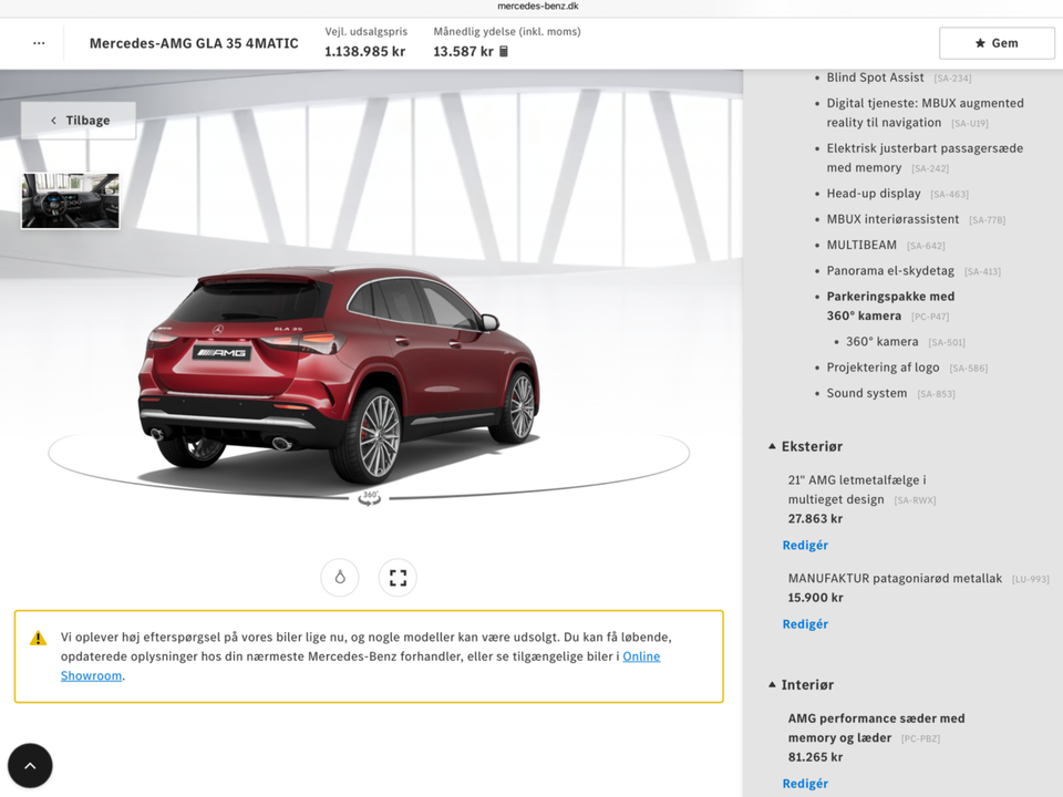 Mercedes GLA35 2,0 AMG aut. 4Matic Van 5d