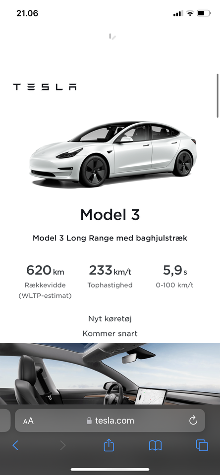 Tesla Model 3 Long Range RWD 4d