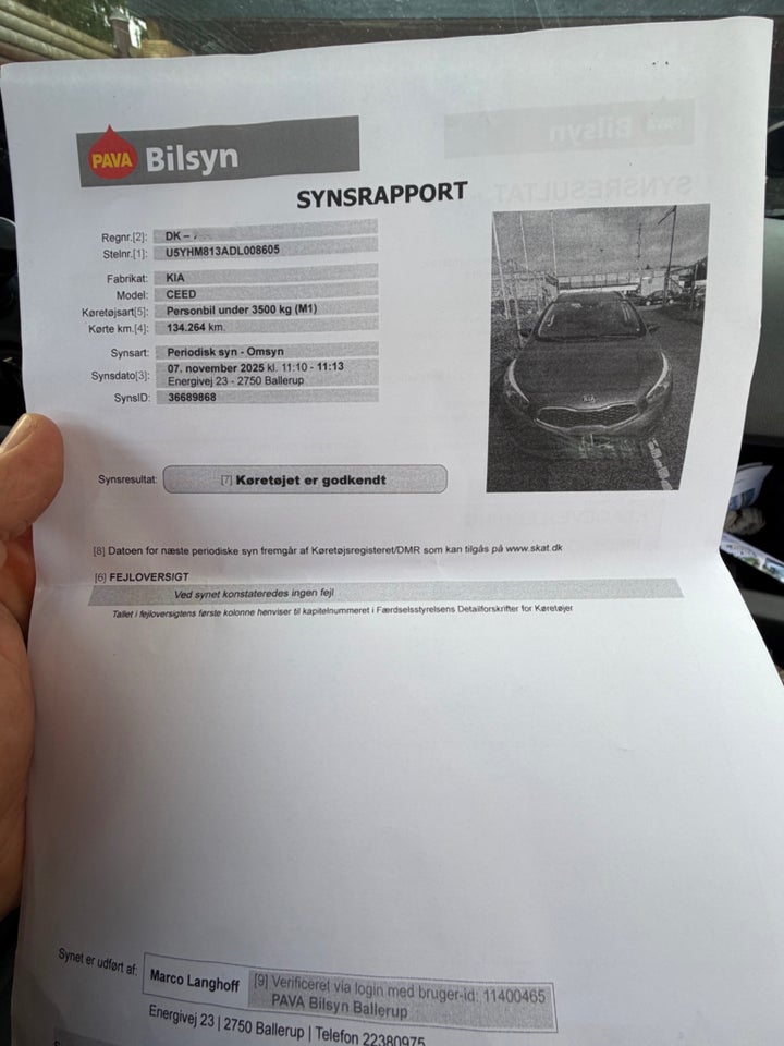 Kia Ceed 1,6 GDi Active+ SW 5d