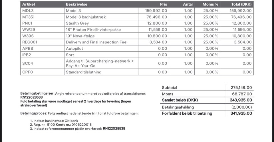 Tesla Model 3 RWD 4d