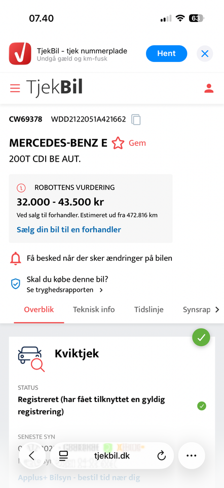 Mercedes E200 2,2 CDi Avantgarde stc. aut. BE 5d
