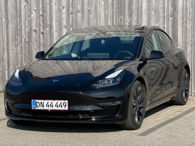Tesla Model 3  Performance AWD El 4x4 4x4 aut. Automatgear modelår 2022 km 37000 Sortmetal ABS airba
