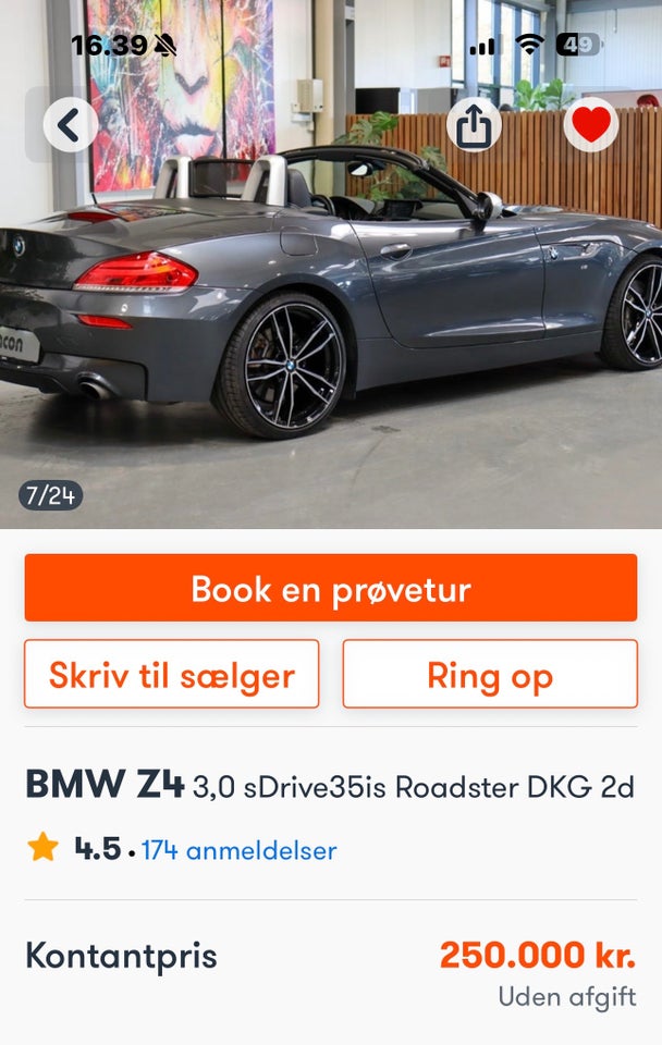 BMW Z4 3,0 sDrive35is Roadster DKG 2d