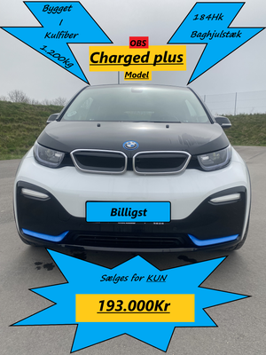 BMW i3s  Charged Plus El aut. Automatgear modelår 2021 km 18000 ABS airbag service ok full, ABS, Kli