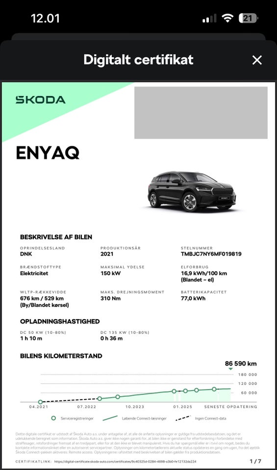 Skoda Enyaq 80 iV Plus 5d