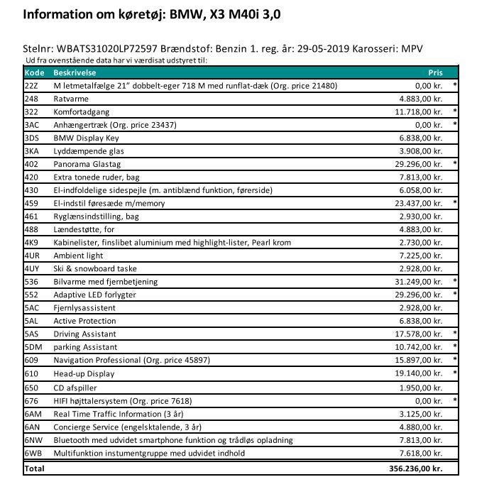 BMW X3 3,0 M40i xDrive aut. 5d