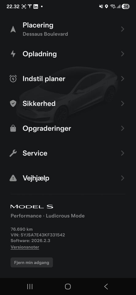 Tesla Model S Ludicrous Performance AWD 5d