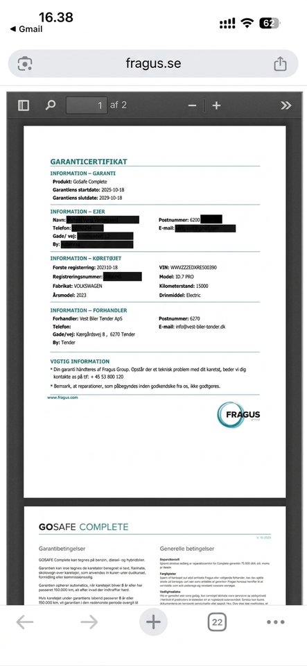 VW ID.7 77 Pro 5d