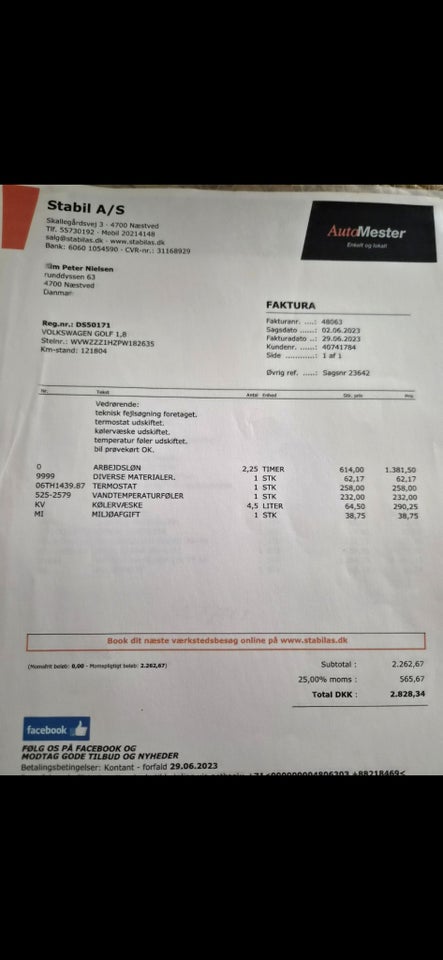 VW Golf III 1,8 CL aut. 5d