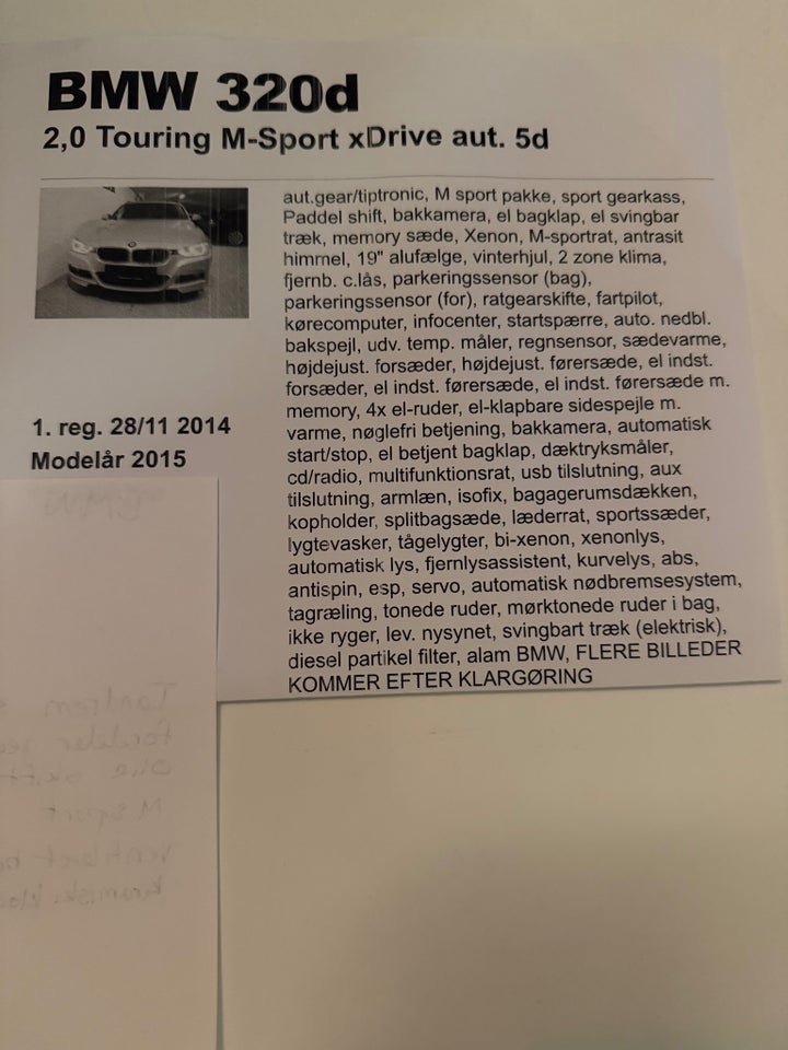 BMW 320d 2,0 Touring M-Sport xDrive 5d