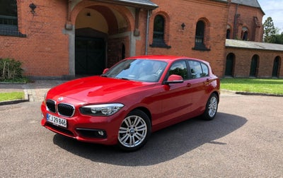 BMW 118d 2,0 Diesel modelår 2017 km 122000 Rød ABS airbag service ok full, ABS, Klimaanlæg, Varme i 