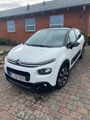 Citroën C3 1,2 PureTech 82 Origins Benzin modelår 2019 km 63000 Hvid ABS airbag service ok full, ABS