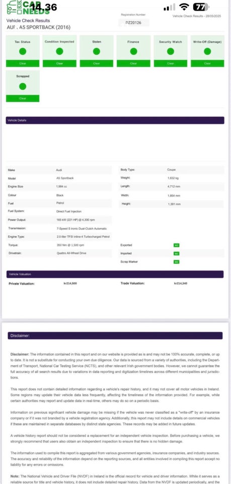 Audi A5 1,8 TFSi 144 S-line Sportback Multitr. 5d
