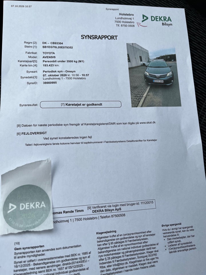 Toyota Avensis 1,8 VVT-i T2 Touch stc. 5d