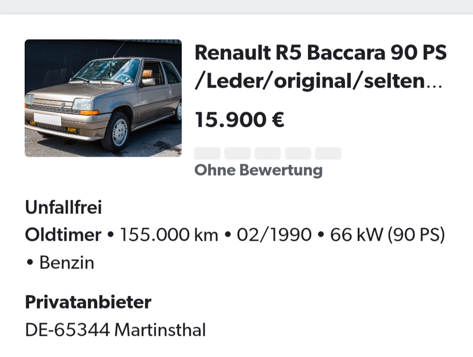 Renault 5 1,7 Exclusiv 3d