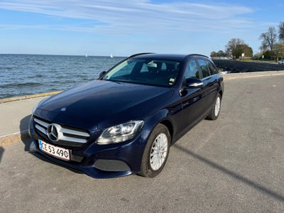 Mercedes C200 2,0 stc. Benzin modelår 2015 km 182000 Blåmetal ABS airbag service ok full, Træk, AirC