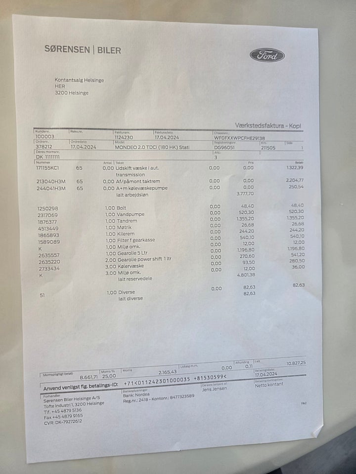 Ford Mondeo 2,0 TDCi 180 Titanium stc. aut. 5d