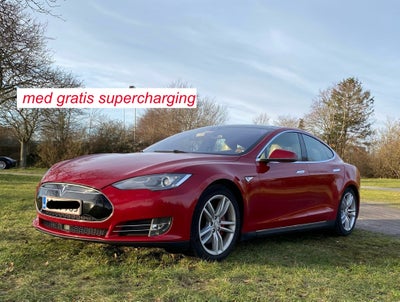Tesla Model S  P85 El aut. Automatgear modelår 2014 km 258000 Rød ABS airbag service ok full, AirCon