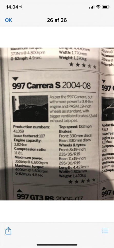 Porsche 911 Carrera S 3,8 Coupé 2d
