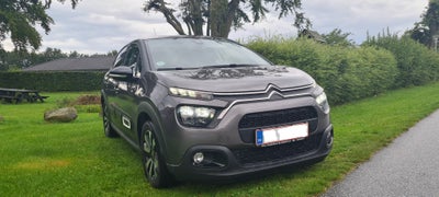 Citroën C3 1,2 PureTech 83 Le Mans Benzin modelår 2021 km 52000 Grå ABS airbag service ok full, Træk