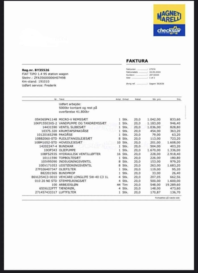 Fiat Tipo 1,4 16V Easy SW 5d