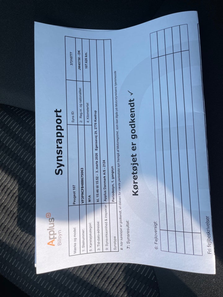 Peugeot 107 1,0 Trendy 2-tr. 5d