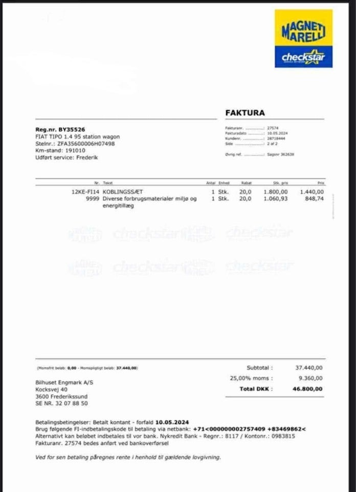 Fiat Tipo 1,4 16V Easy SW 5d