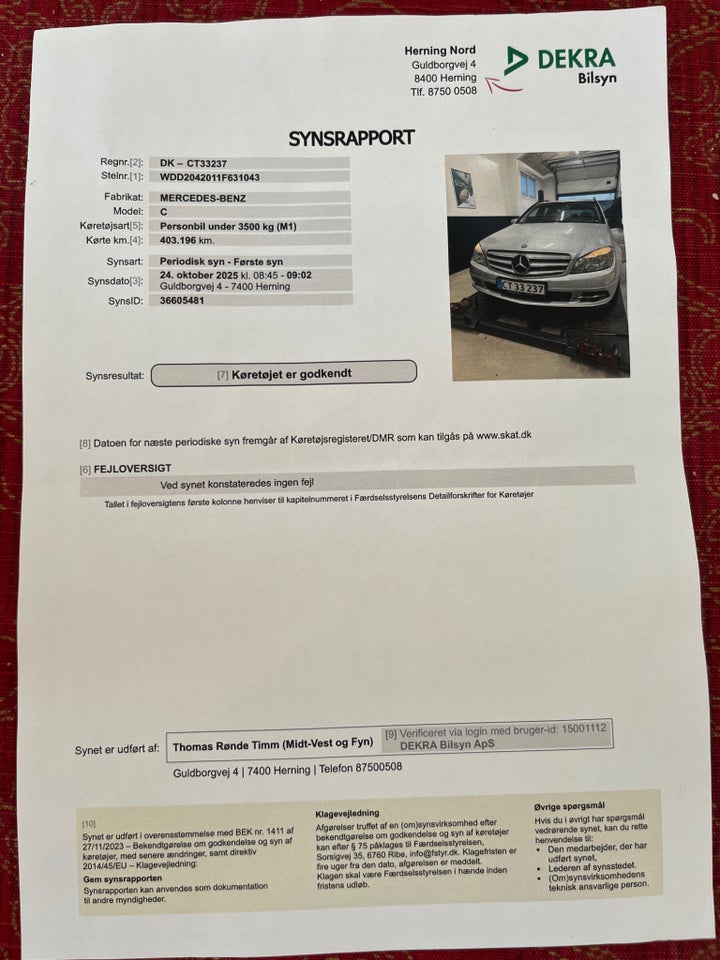 Mercedes C200 2,2 CDi Avantgarde stc. aut. BE 5d