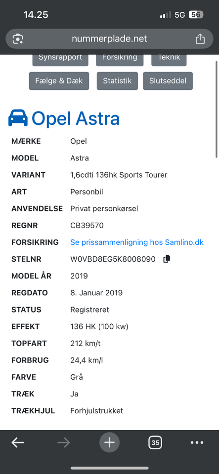 Opel Astra 1,6 CDTi 136 Innovation Sports Tourer 5d