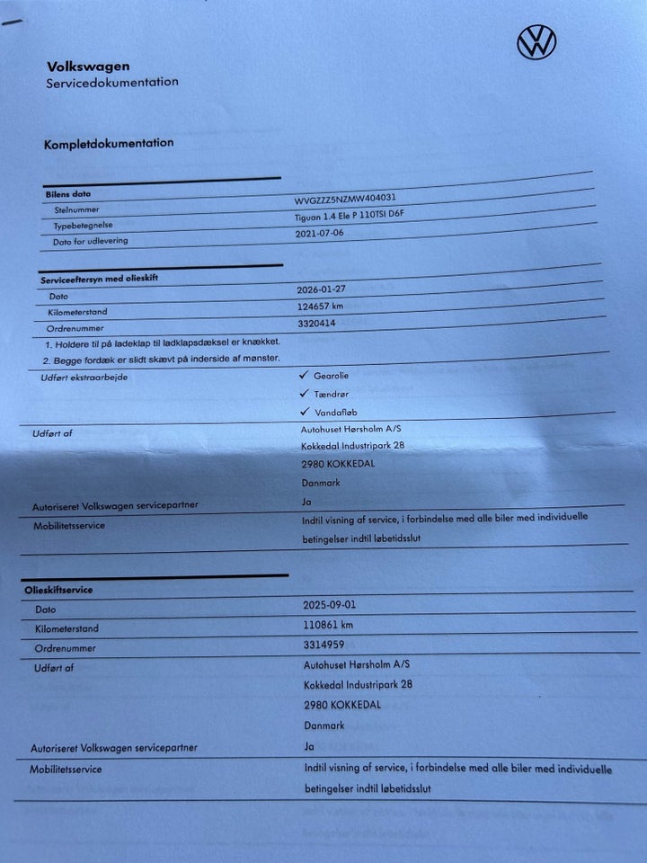 VW Tiguan 1,4 eHybrid Elegance DSG 5d