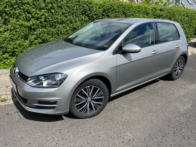 VW Golf VII 1,4 TSi 125 Allstar BMT Benzin modelår 2017 km 56000 Sølvmetal ABS airbag service ok ful