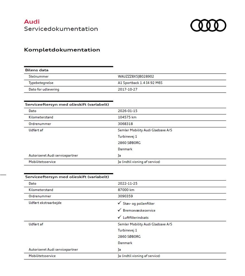 Audi A1 1,4 TFSi 125 Sportback 5d