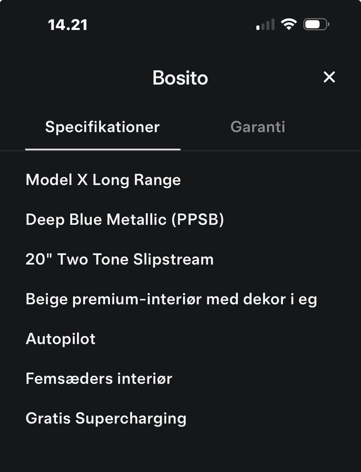 Tesla Model X Long Range AWD 5d