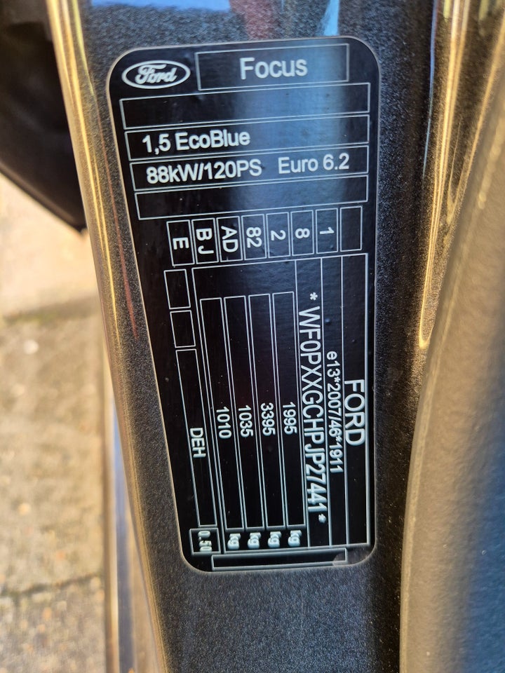 Ford Focus 1,5 EcoBlue ST-Line stc. aut. 5d