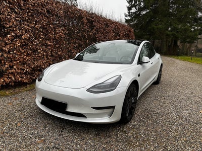 Tesla Model 3  Performance AWD El 4x4 4x4 aut. Automatgear modelår 2020 km 54000 Hvid ABS airbag ser
