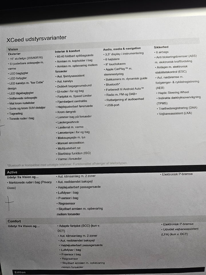 Kia XCeed 1,0 T-GDi Active 5d