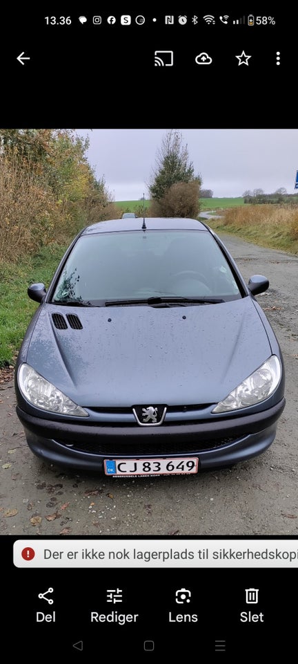 Peugeot 206 1,4 HDi Performance 5d