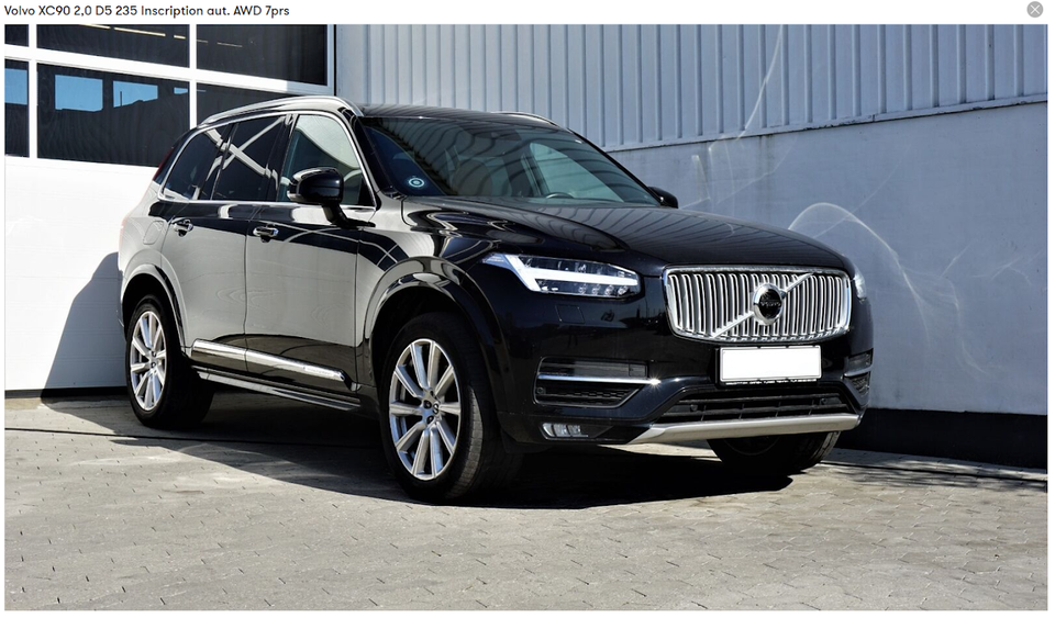 Volvo XC90 2,0 D5 235 Inscription aut. AWD 7prs 5d