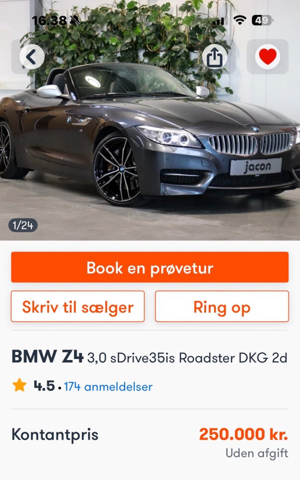 BMW Z4 3,0 sDrive35is Roadster DKG 2d