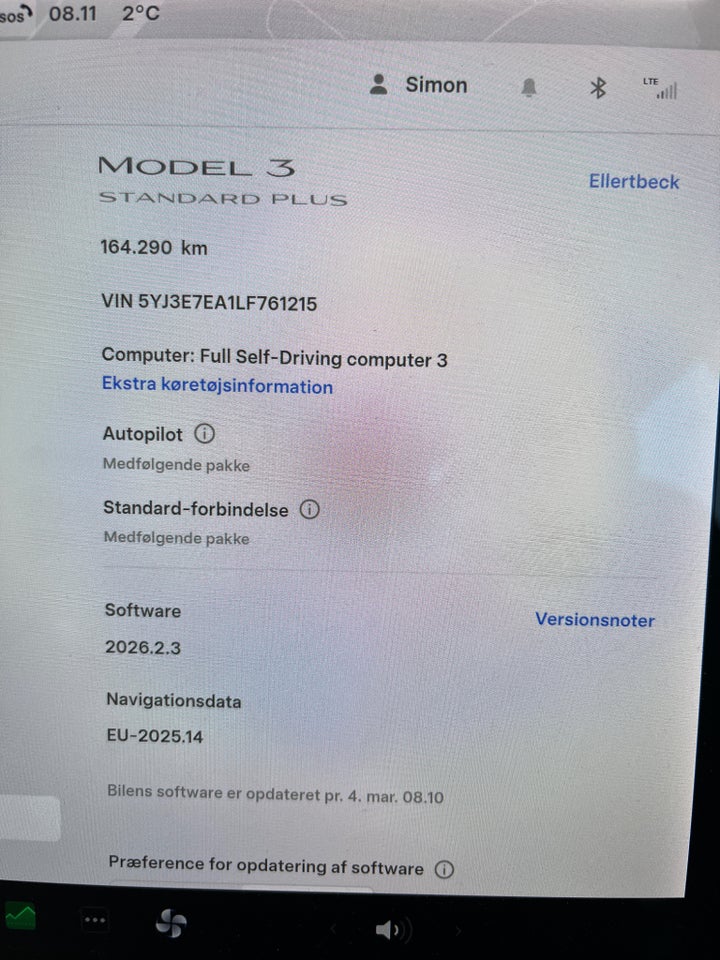 Tesla Model 3 Standard Range+ RWD 4d