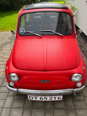 Fiat 500 0,5 Benzin modelår 1973 km 8000 Rød service ok full, Renoveret med nye dele og ilagt ny 600