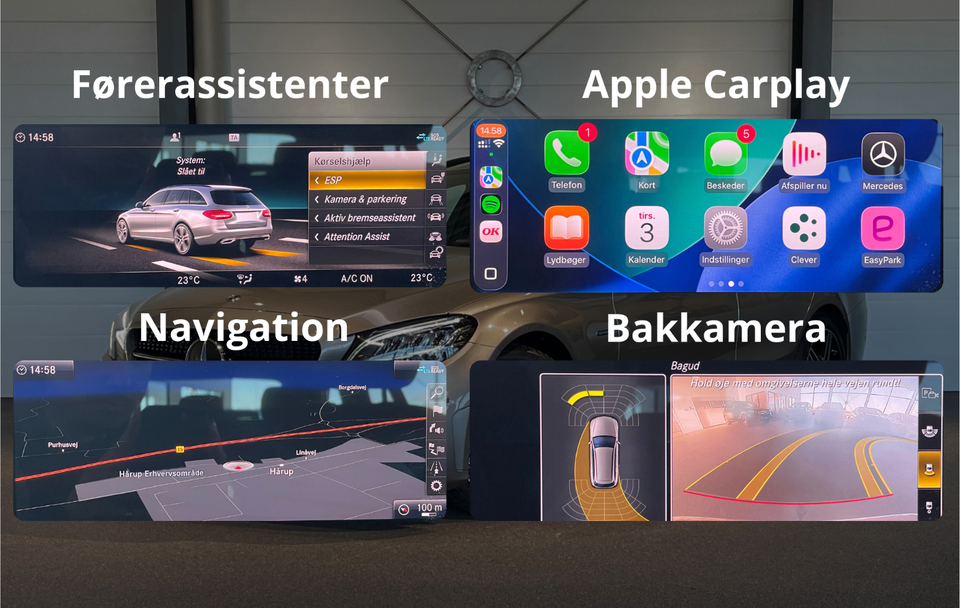 Mercedes C300 de 2,0 AMG Line Night Edition stc. aut. 5d