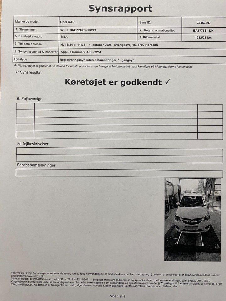 Opel Karl 1,0 Enjoy 5d