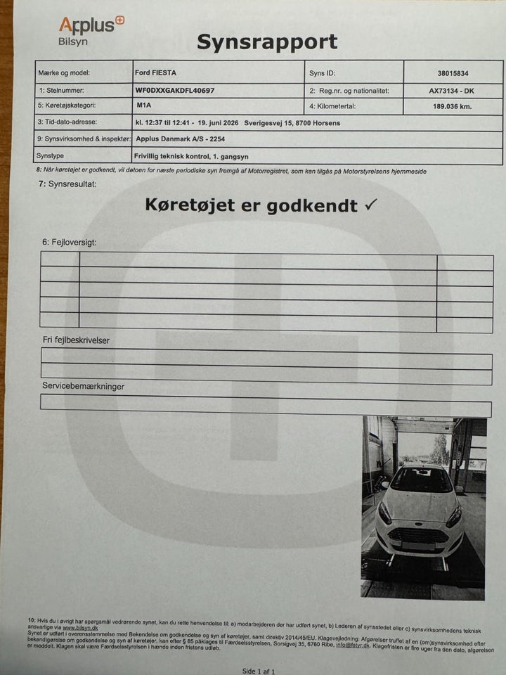 Ford Fiesta 1,0 80 Trend 5d
